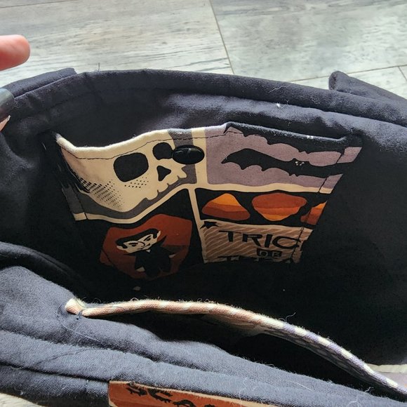 Halloween Trick or Treat Ghost Bat Spooky Handmade Handbag - Picture 4 of 8